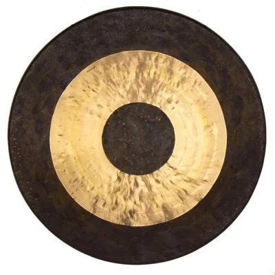 Chinese Antique Gongs 75cm Brass Antique Gongs for Sale