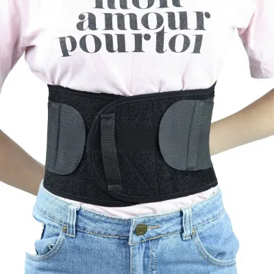 HUILING Customizable Multi-Size Elastic Double-Layer Waist Support Belt for Lumbar Disc Strain and Herniation
