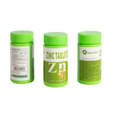 ANYUNA Pure Herbal Natural Zinc Gluconate Tablets 60 Count for Adults Sports Nutrition Supplement 36-Month Shelf Life