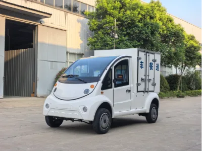 New Design Enclosed Box Electric Food Delivery Vehicle Mini Electric Cargo Van for Last Mile Delivery Logistics