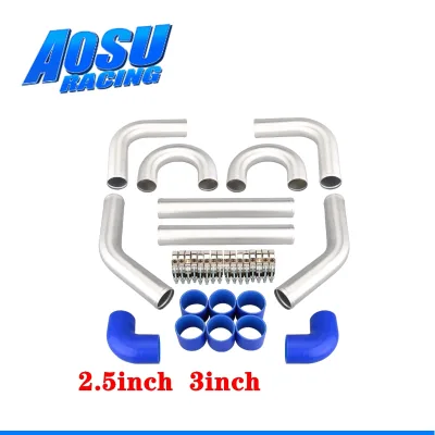 2.5" INCH OD 63 mm/3" INCH OD 76 mm Universal Aluminum Turbo Intercooler Piping Kit