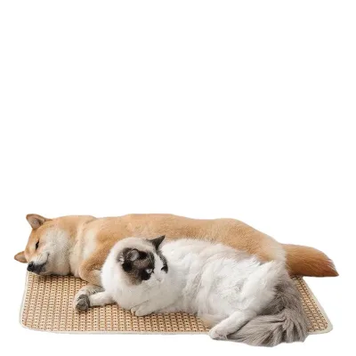 Dog Summer Rattan Mat Cat Carrier Platform Pet Mat Rabbit Nest Sleeping Cat Nest Mattress