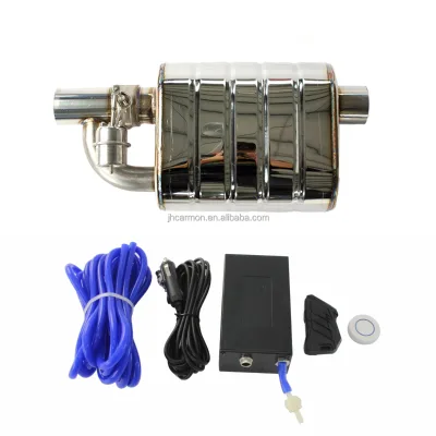 Car Universal MIirror Polished Stainless Steel Exhaust Muffler Valve One Cutout Valve Remote Control Variable Silencer