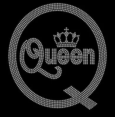 Custom Rhinestone Transfers Queen T-shirt Sticker Heat Transfer Rhinestone Transfers for Clothing