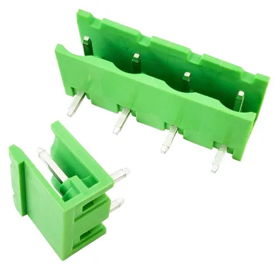 7.62mm Pitch Pluggable PCB Right Angle Male Header with Side Access Opening for Easy Testing