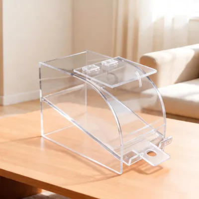 Customized Acrylic Cigarette Tube Storage Box, Glass Cigarette Holder Box, Transparent Straw Display Box, Desktop Display Box