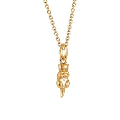 CHICNNA Silver 925 18k Gold Plated Non Tarnish Designer 7A Cubic Zirconia Lovable Otter Jewelry Customized Necklace Summer 2026