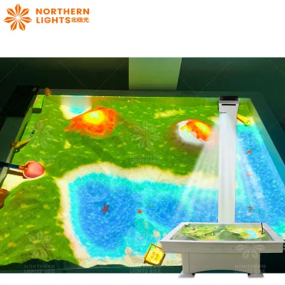 2026 Best-selling 3D Interactive Projection Game  Projector AR Sand Table for Kids Kindergarten Children's Amusement Park