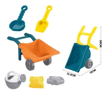 2023 Wholesale Summer Seaside Play Toy Beach Stroller Baby Beach Sand Toys Set for Kids