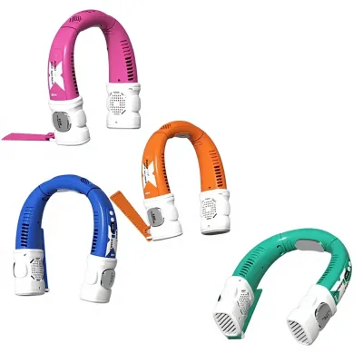 New Arrival Minimalist Cooling Fan Trendy Neck-wear Fan Compact Rechargeable Bladeless Brushless Motor 3rd Gear Wind