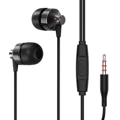 In-ear Wired Earphone for Rich Music Experience Headphones with Mic for Handsfree Calling Made of Tanglefree Cable