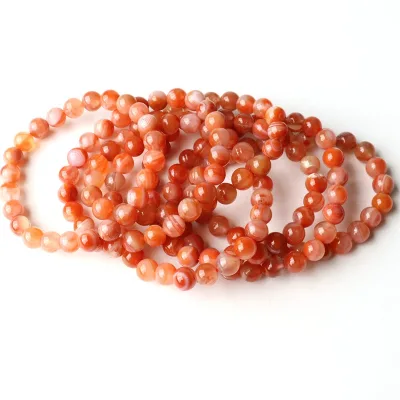 Crystal bracelet healing natural stone beads carnelian bracelet for women gift