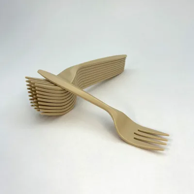 1pcs Wholesale High Quality Disposable Cornstarch Forks Biodegradable Dinnerware for Wedding Birthday Party Home Daily Trave Use