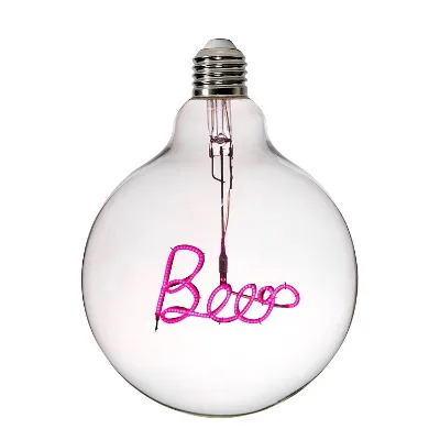 Unique Design Metal Home Decor DIY Holiday Filament Bulb Vintage Led Table Lamp