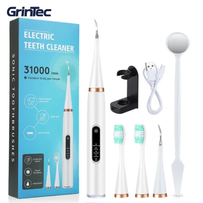 High Frequency Vibration Electric Dental Scaler Sonic Stains Tartar Plaque Removal Tooth Cleaner Calculus Remover