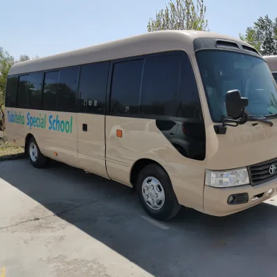 China Used Toyota 4X2 Coaster Bus With High Quality for Sale