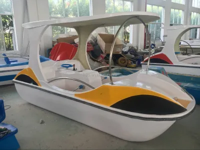 4-person Luxury Fiberglass Cruise Boat New Mold Motor Electric Engine Water Slide Fishing Patrol Speedboat Aluminum Alloy
