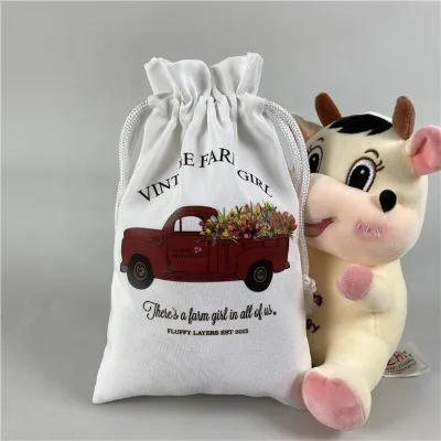 Customized logo Bamboo Bag Summer Beach Recycle Bamboo Drawstring Bag With Cotton Rope Bamboo Tote Bag