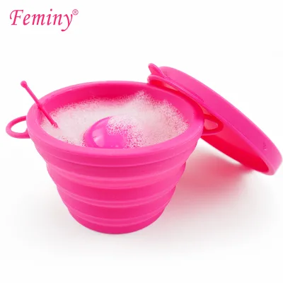 Wholesale Menstrual Cup Case Silica Gel Folding Cup