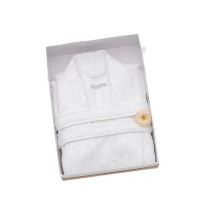 Waffle Hotel Bathrobe for Men and Women White Absorbent Sweat Sauna Clothing Nightgown for Home Textile Wholesale