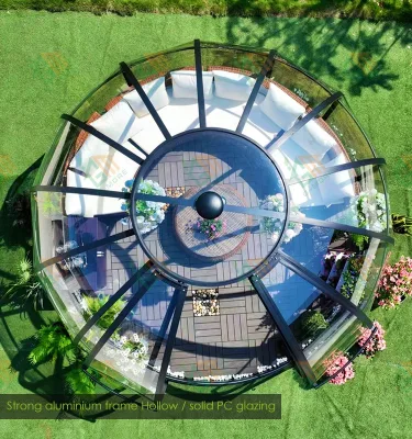 Crystal Solid PC Tent Camping Luxury Five Star Hotel Wind Resistance Desert Glamping Dome Star House Factory Price