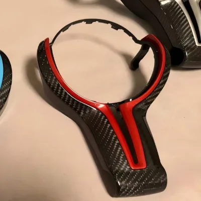 Carbon Fiber Interior Steering Wheel Trim Upgrade For BMW F Series M Sport Models 2011-2020