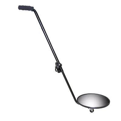 Portable Acrylic Under Vehicle Inspection Mirror with Wheels and Torch for Security Inspection