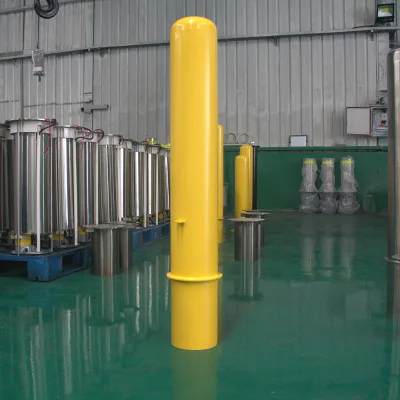 Traffic Parking Lot Security Pipe Bollard Yellow Steel Bollard