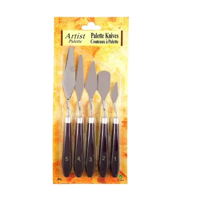 5 Pieces Paint Scraper Mix Applicator Knives Art Palette Acrylic Oil Gouache Drawing Scraper Set