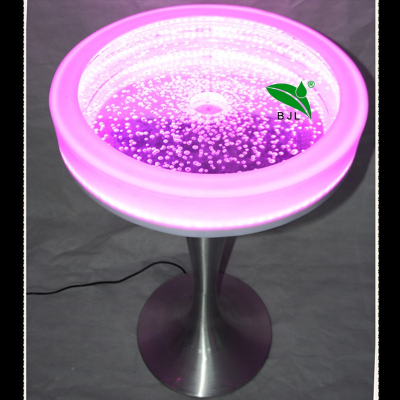 LED Light up bar Furniture Glowing Round bar Table for Night Club