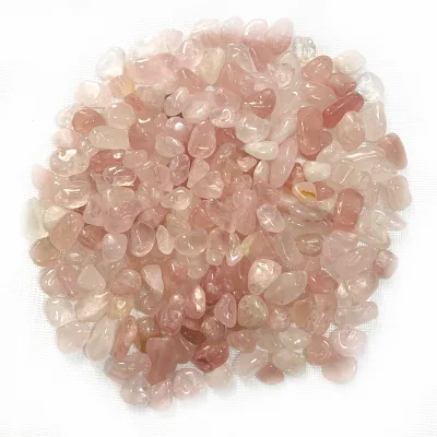 Wholesale Natural Crystal Chips Healing Crystal Gemstone pink Rose Quartz Chip for Decoration