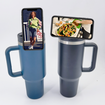 Hot Selling Tumbler Matte Blue Tumbler Stainless Steel Double Insulated Tumbler 40oz
