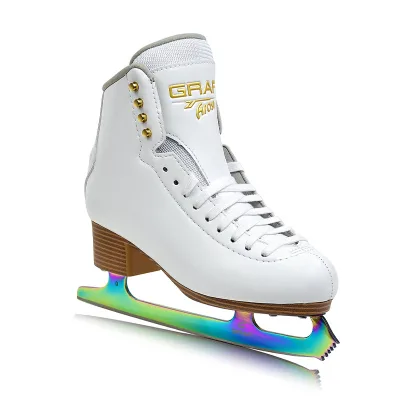 White/Black/Pink Half a Week Jump 4.0MM Thickened Medium Tooth Knife Ice Skating Shoes Asia Only