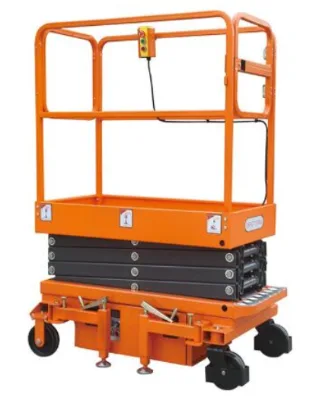 Factory Price AC/DC 300Kg 3.9m Folding Mobile with Power Walking Hydraulic Driving Scissor Lift