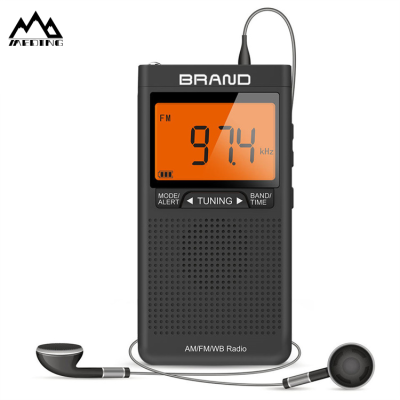 MEDING Pocket Shortwave Am Fm Radio with Remote Control Radio Digital with Led Display