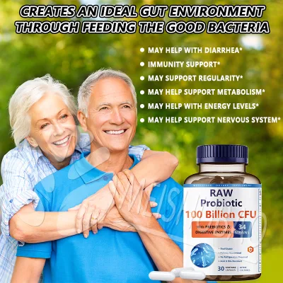 Hot Sale Probiotic Tablets Capsules Vegetarian Prebiotics and Probiotics Capsules Probiotic Lactobacillus Capsule