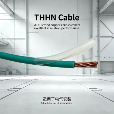 THHN Wire THWN Cable 10 12 14 AWG Stranded Copper Conductor PVC Insulated Nylon Sheathed Electrical Wire