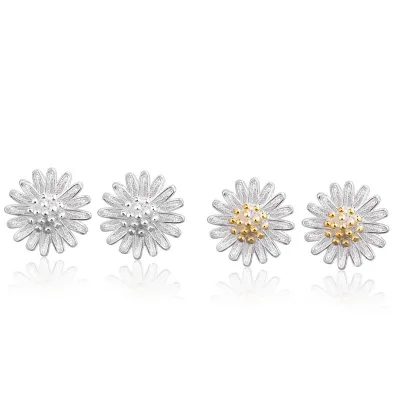 Hot Sale Studs Earrings Copper Flower Earrings Gift for Women