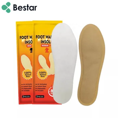 Custom Wholesale Hot Selling Disposable Insoles Warm Insole Patch Air Activated Heating Insoles