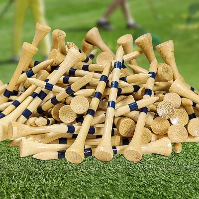 Golf Tees Bamboo Nails Raw Wood Ball Holder T Golf Equipment Bamboo TEE 38/42/54/70/83mm