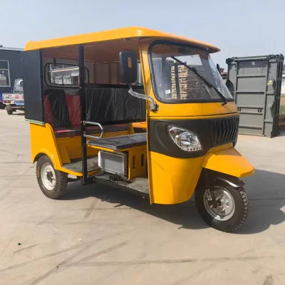 New Manufacturer's 6-Seater Open Body Petrol Tricycle Taxi Motorized Rental Type for Adults