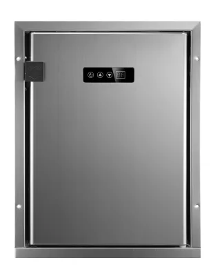 Colku DC-40 40L Stainless Steel Fridge Freezer 12V/24V Built-in Refrigerator for Hotel Room RV Boat