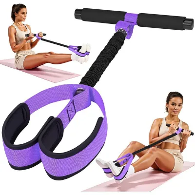 Cross-border Fitness Pedal Resistance Bands Thermoplastic Elastomer 55/75 Lbs Unisex Leg Workouts Slimming Strength Training
