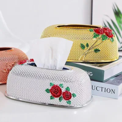 Living Room Tissue Box High-End Light Luxury New Arrival Premium Plastic Waterproof Modern Minimalist Hotel Office Table