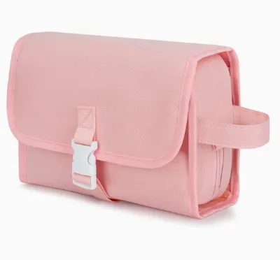 Hanging Toiletry Bag, Travel Waterproof Lazy Toiletry Pouch, Handheld Transparent Divided Daily Essentials Storage Bag