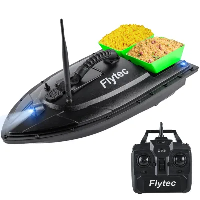 Two Fish Finder 1.5kg Loading Tanks 500m Distance RC Fishing Boat with Remote Controller and Batteries for Adults