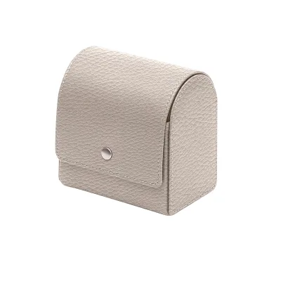 Custom Vintage PU Leather Travel Velvet Watch Packaging Box Brown Wristwatch Case Roll for Jewelry Storage