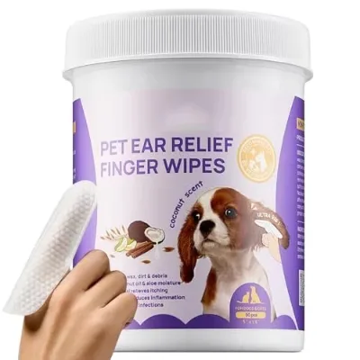 Paper Material Dog and Cat Ear Cleaning Wipes Premium Pet Wipes for Hygiene Care