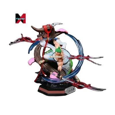 Figuras De Wholesale Japanese Anime Character Kazunokuni 26cm Kimono GK Wild Tiger Roronoa Zoro PVC Activity Figures
