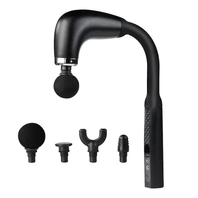 Wholesale U-shaped Hook Massage Gun Extended Handle LCD Display Deep Tissue Muscle Relax Back Percussion Massager